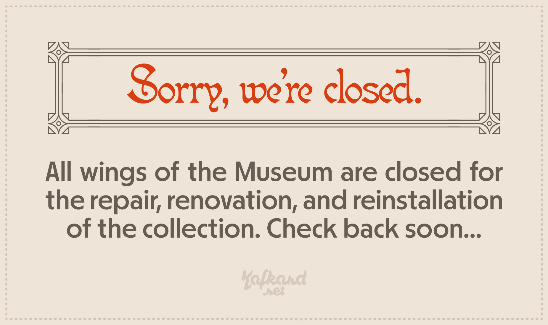 Museum Closed